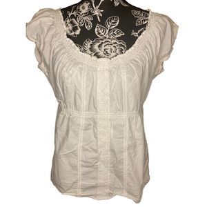 Y2K Vintage Old Navy Ruffle Blouse Cottagecore Cottage Fairy Everyday